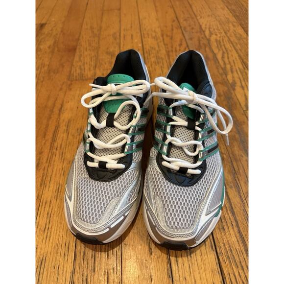 Adidas Supernova Cushion 7 IG1745 Matte Silver / Core Black / Surf Green Size 9 - Picture 2 of 10
